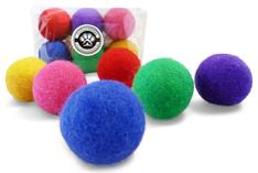 natural felted wool cat ball toys