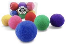 natural felted wool cat ball toys